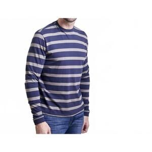 NEW LEFT COAST TEE palisades awning stripe long sleeve peruvian cotton tee shirt